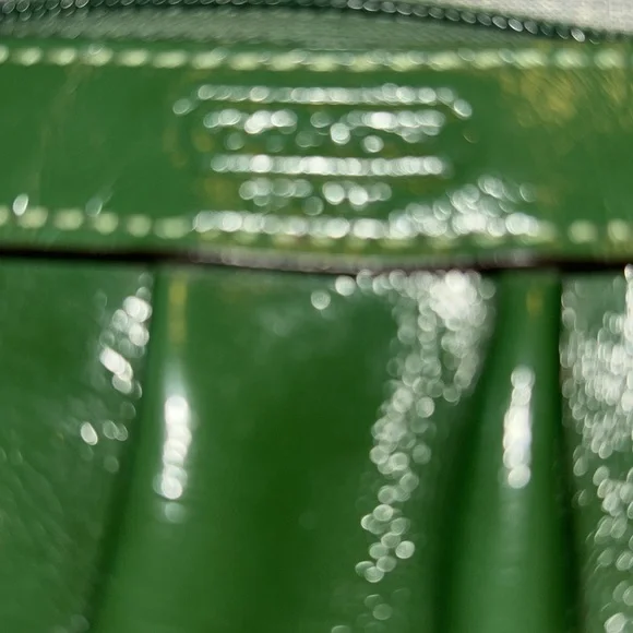 Coach Green Leather Wristlet - Picture 5 of 6